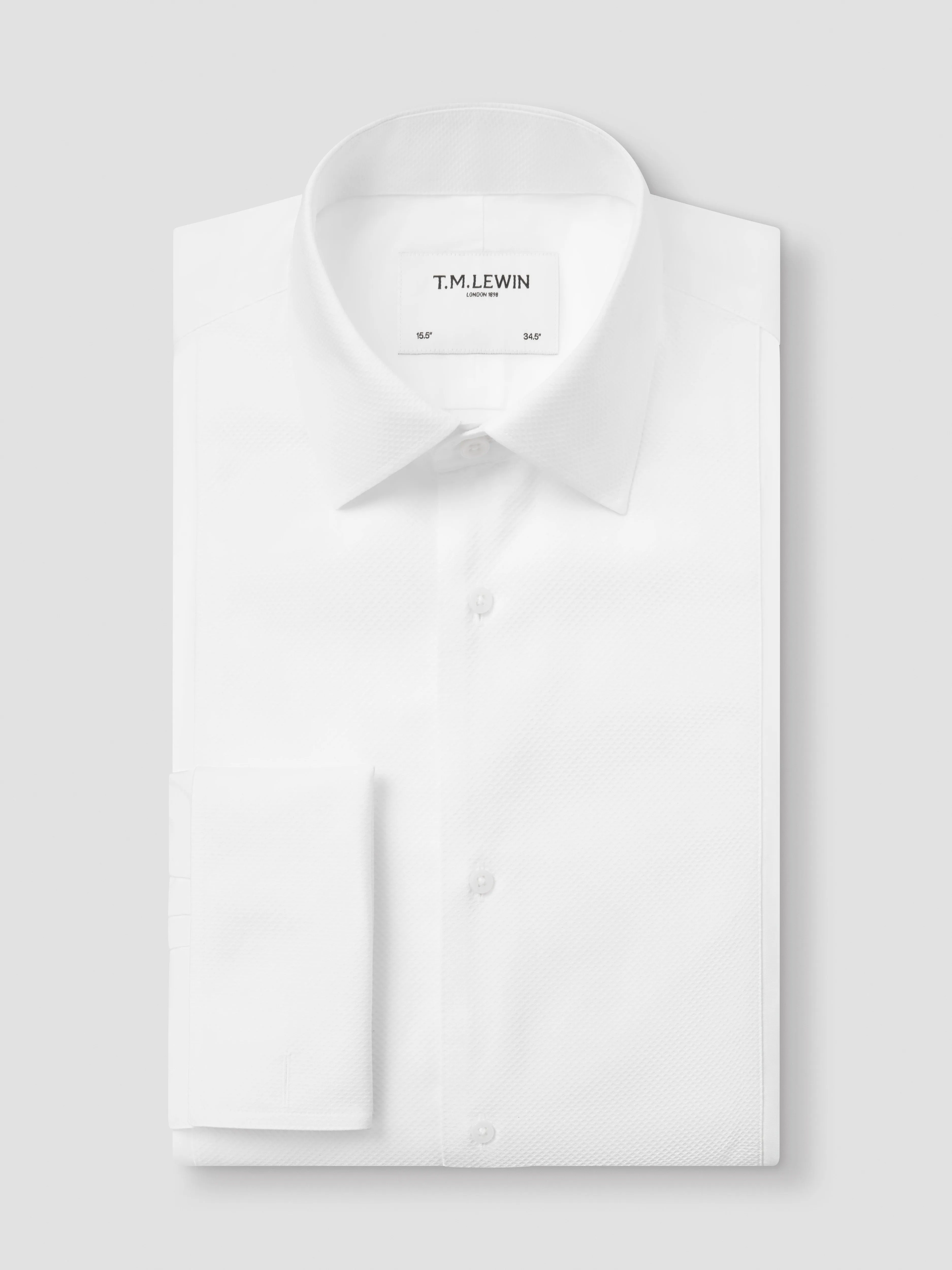 Non-Iron White Dress Shirt - Classic Collar