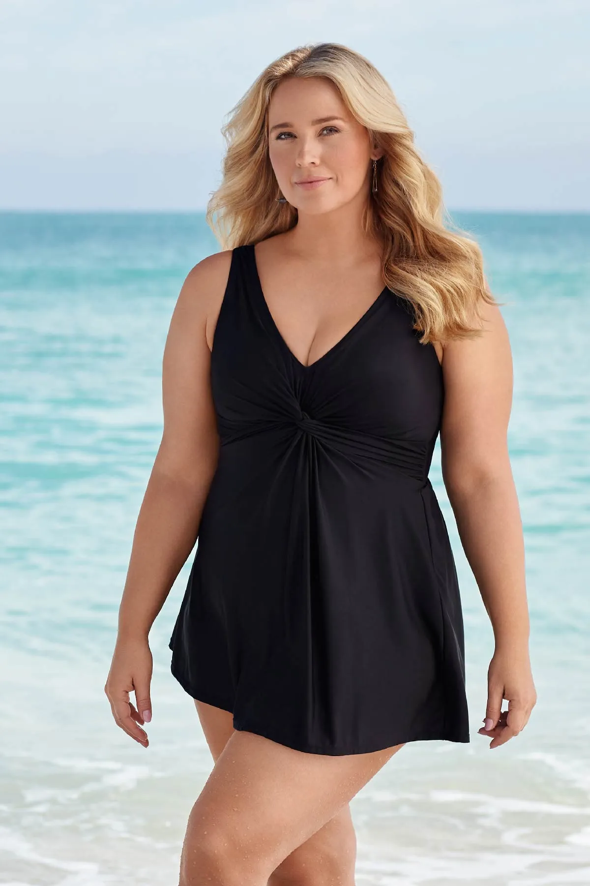 Plus Size Must Haves Marais One Piece Swim Dress
