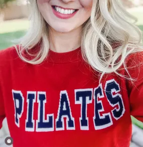 Ready-to-Ship Collegiate Pilates 100% Merino Wool Sweater Ready-to-Ship Collegiate Pilates 100% Merino Wool Sweater