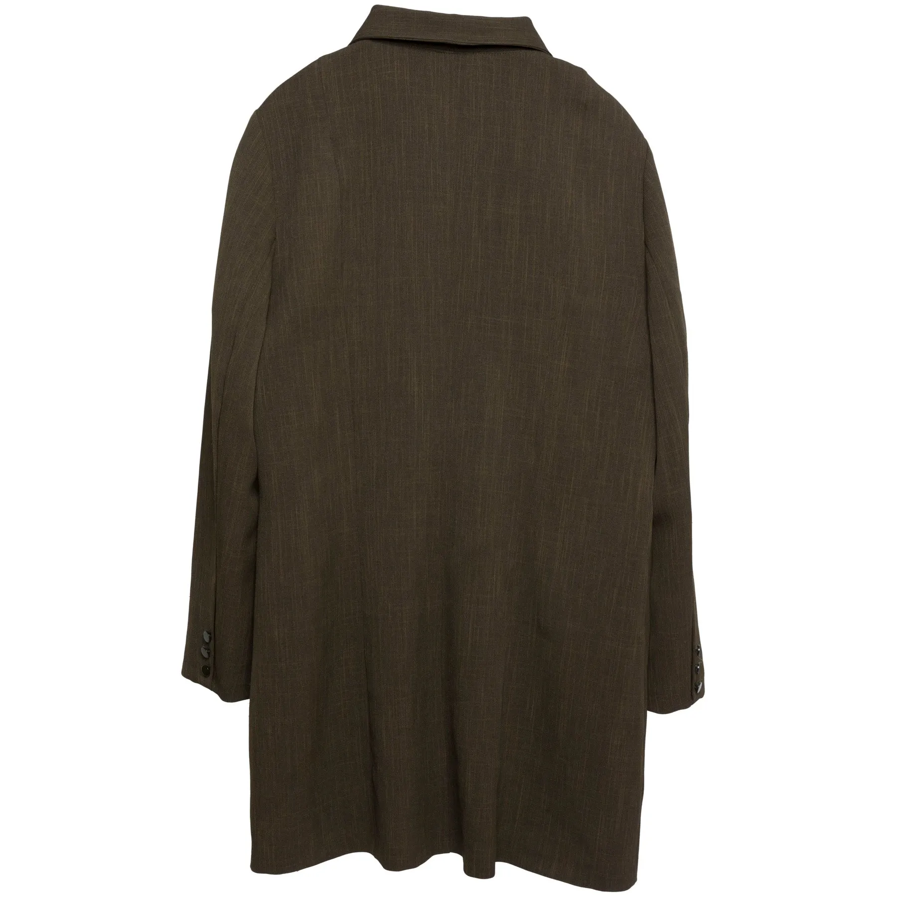 Rib Weave Unlined Panel Line Coat