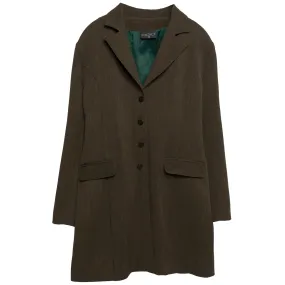 Rib Weave Unlined Panel Line Coat