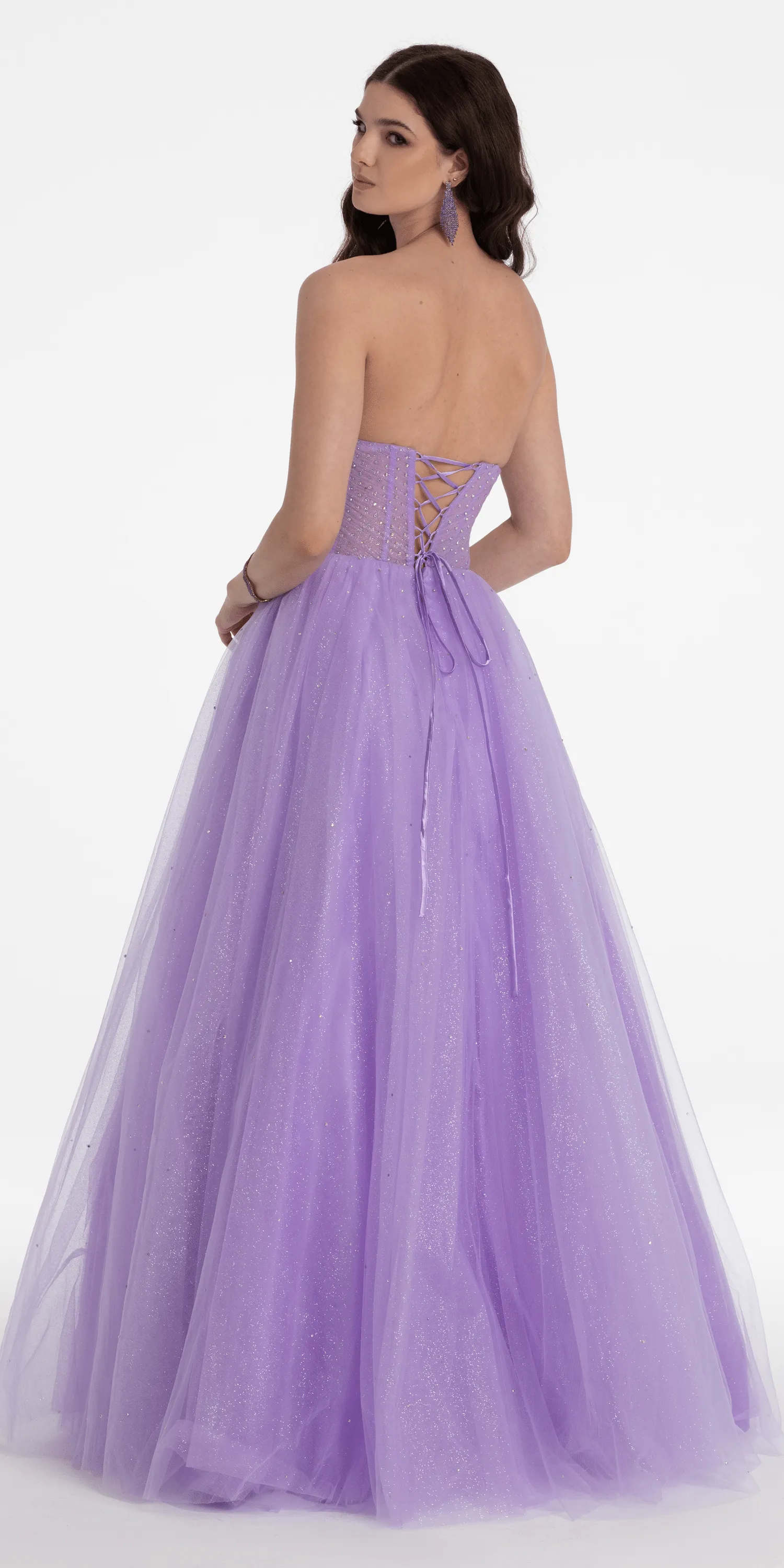 Sheer Corset Sweetheart Tulle Ballgown