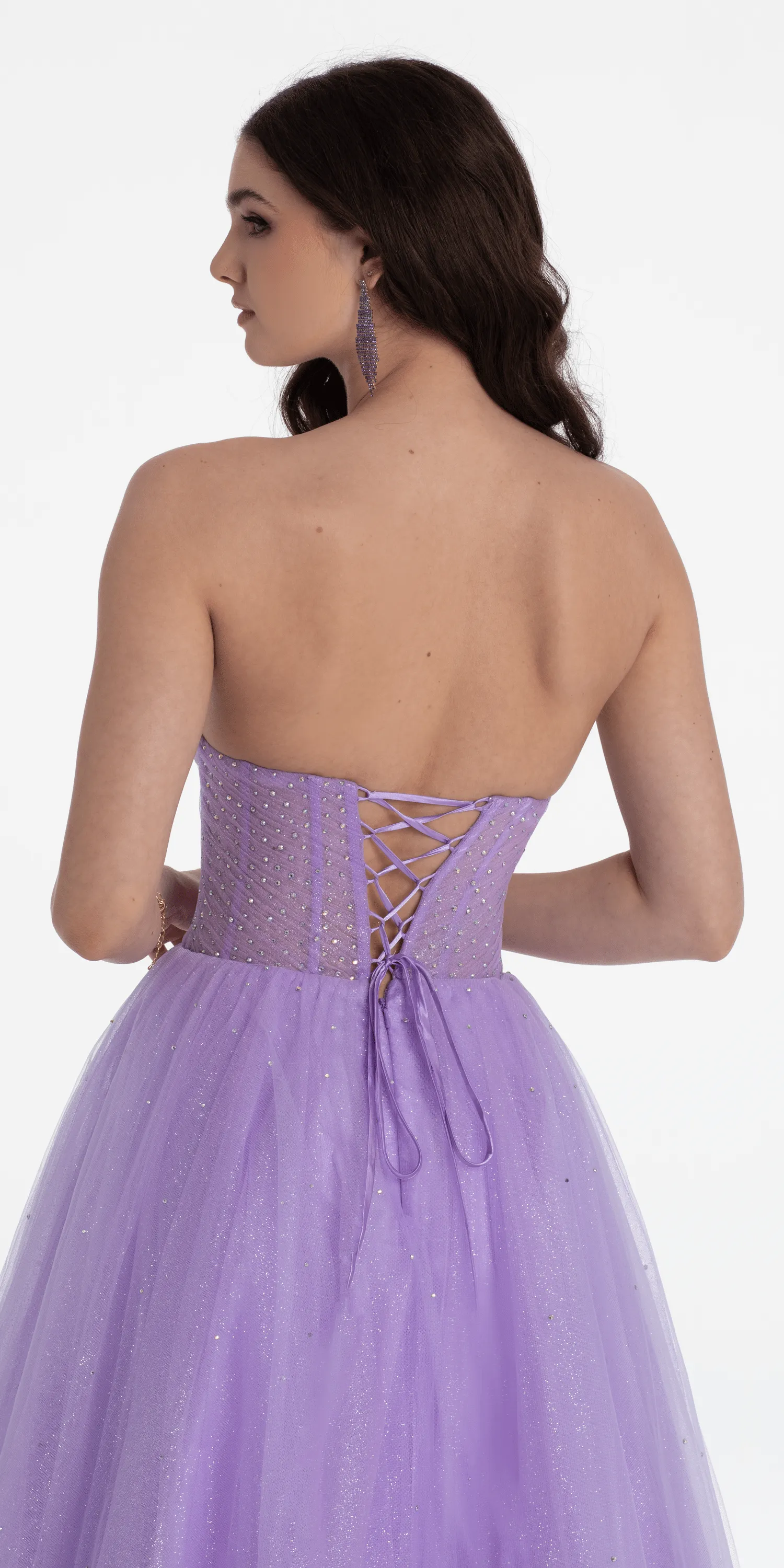 Sheer Corset Sweetheart Tulle Ballgown