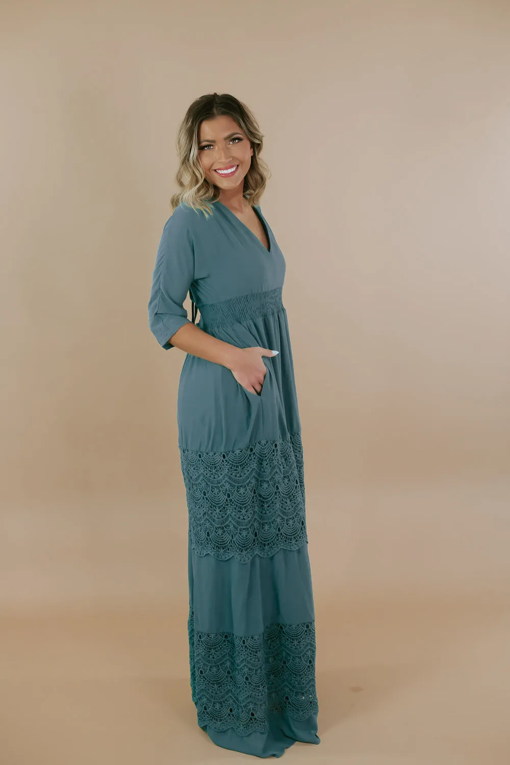 Something Timeless Maxi Dress, Green