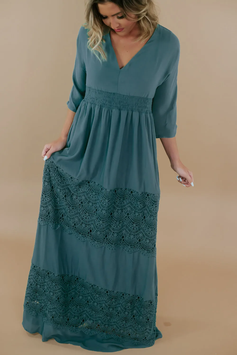 Something Timeless Maxi Dress, Green