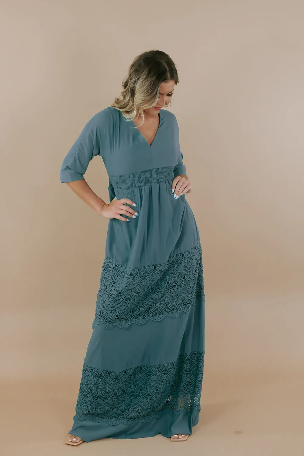 Something Timeless Maxi Dress, Green