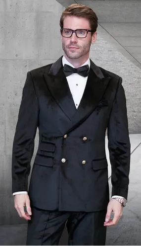 Statement  DB-VELVET-BK Mens Suit