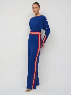 Striped Dolman Jumpsuit - Magic Crepe®