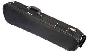 V Shaped Extra-Deluxe Violin Case - Black with Red Interior (4/4 Size)