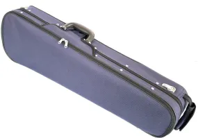 V Shaped Extra-Deluxe Violin Case - Blue with Blue Interior (3/4 Size)