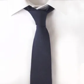 Wool Navy Solid Tie
